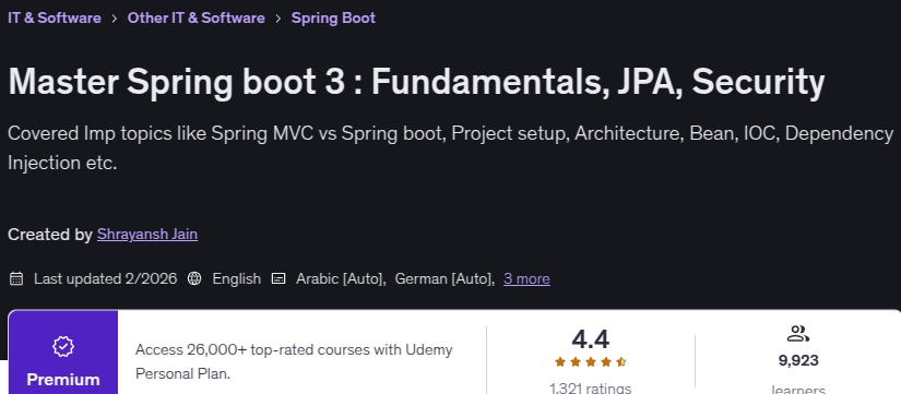 Bilder · Meister Spring Boot 3 : Grundlagen, JPA, Sicherheit 2026-2