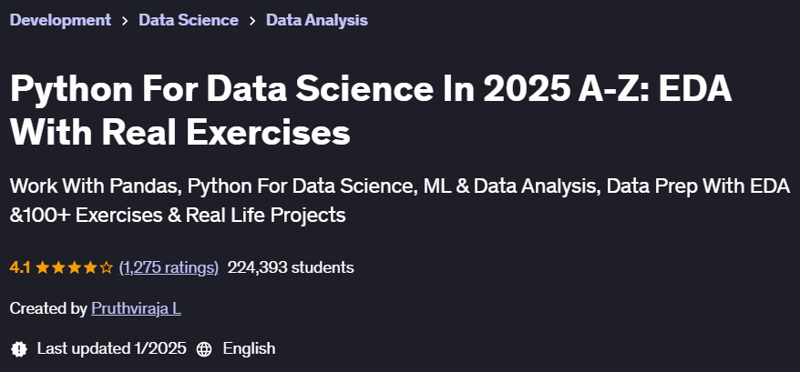 Pictures · Udemy — Python For Data Science In 2025 A-Z: EDA With Real Exercises 2025-1