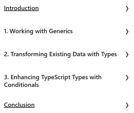 Course topics · LinkedIn — Advanced TypeScript: Generics and Conditional Types 2025-5