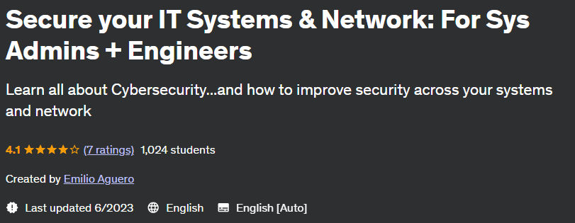 Pictures · Secure your IT Systems & Network: For Sys Admins + Engineers 2023-6