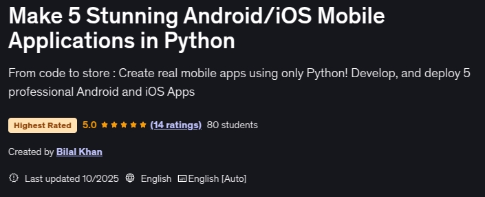 चित्र · बनाओ 5 आश्चर्यजनक Android/iOS मोबाइल अनुप्रयोगों में Python 2025-10