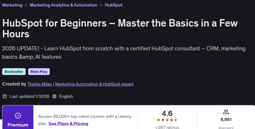 الصور · HubSpot للمبتدئين – تدريس الأساسيات في ساعات قليلة 2026-1
