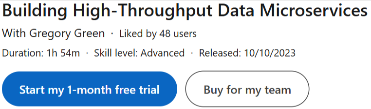 Pictures · LinkedIn — Building High-Throughput Data Microservices 2023-10