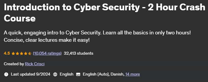 Pictures · Udemy — Introduction to Cyber Security – 2 Hour Crash Course 2021-10