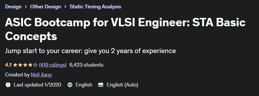Pictures · Udemy — ASIC Bootcamp for VLSI Engineer: STA Basic Concepts 2020-1