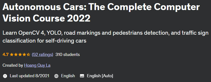 Pictures · Autonomous Cars: The Complete Computer Vision Course 2022 2021-4