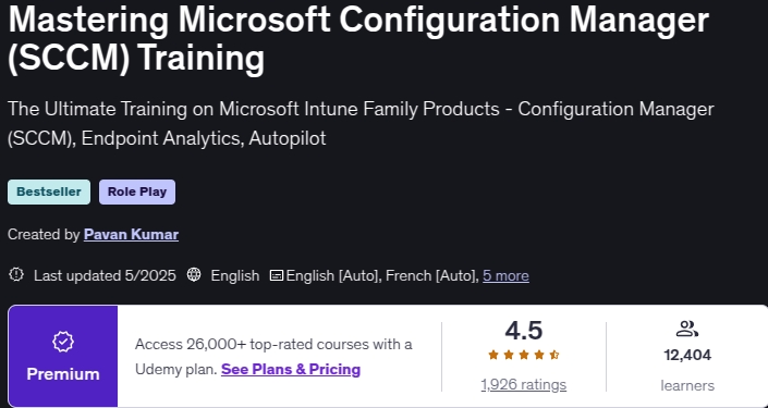 画像 · Microsoft Configuration Manager (SCCM) トレーニング 2025-5