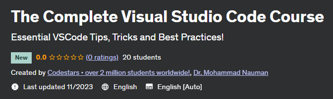 Pictures · Udemy — The Complete Visual Studio Code Course 2023-11