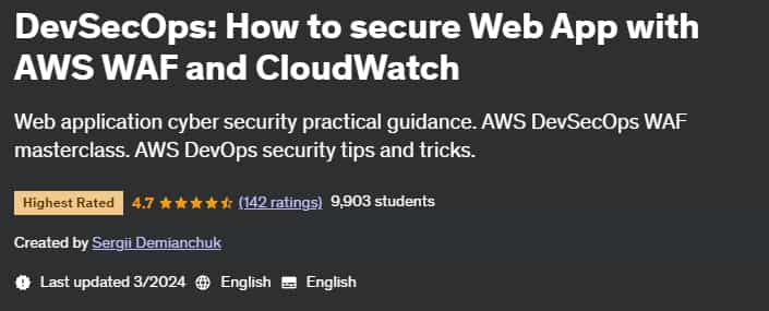 Pictures · Udemy — DevSecOps: How to secure Web App with AWS WAF and CloudWatch 2024-3