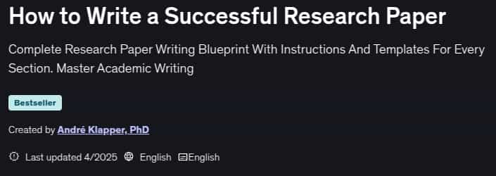 Pictures · Udemy — How to Write a Successful Research Paper 2025-4