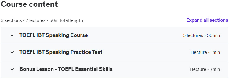 موضوعات الدورة · TOEFL IBT الكلام امتحان + اختبار الممارسة (جديد) 2024) 2020-9