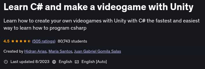 Pictures · Udemy — Learn C# and make a videogame with Unity 2023-8