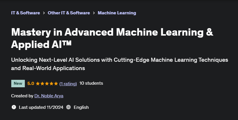 Pictures · Udemy — Mastery in Advanced Machine Learning & Applied AI™ 2024-11