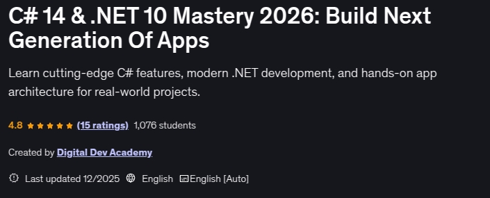 图片 · C# 14 & .NET 10 主持人 2026创建下一代应用程序 2025-9