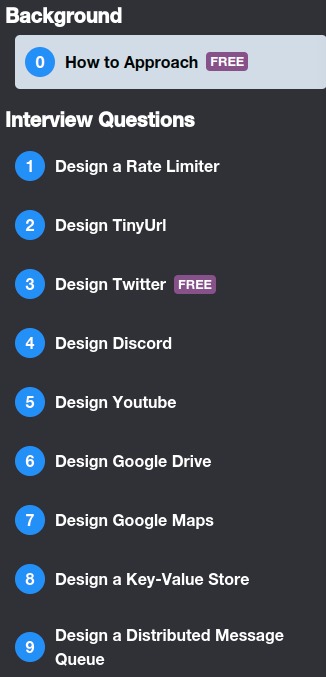 Course topics · NeetCode — System Design Interview 2022-12