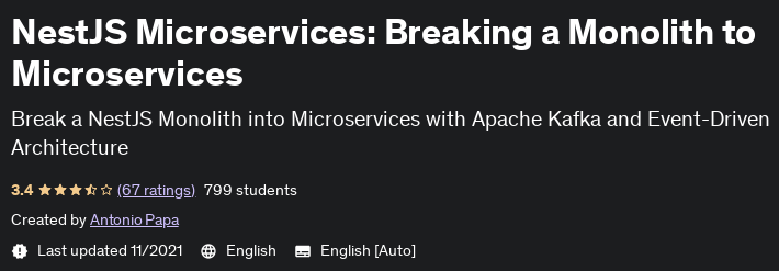 Pictures · Udemy — NestJS Microservices: Breaking a Monolith to Microservices 2021-10