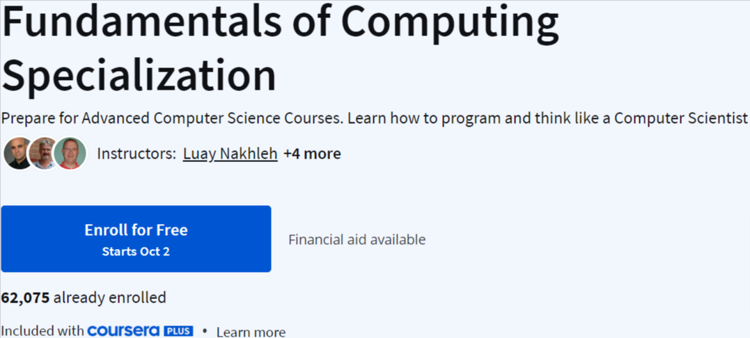 Pictures · Coursera — Fundamentals of Computing Specialization 2024-9