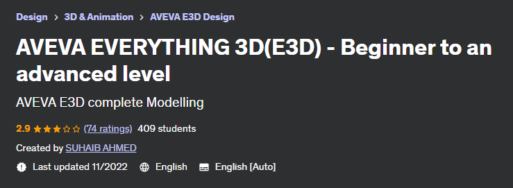 Pictures · Udemy — AVEVA EVERYTHING 3D(E3D) – Beginner to an advanced level 2022-11