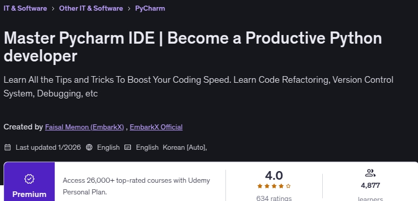 تصاویر · ماسٹر Pycharm IDE ایک مصنوعی بننے کے لئے Python ڈویلپر 2025-12