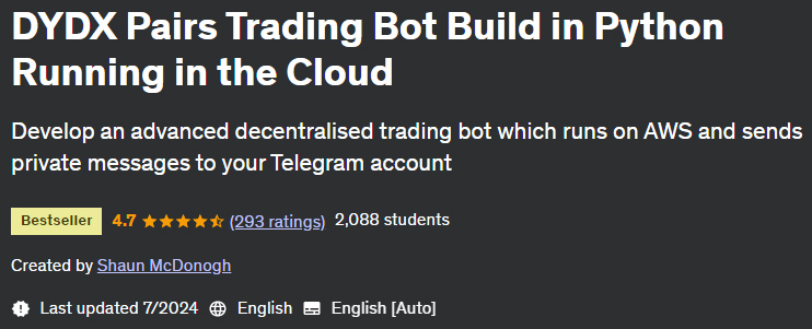 Pictures · Udemy — DYDX Pairs Trading Bot Build in Python Running in the Cloud 2024-7