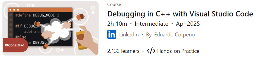 Pictures · LinkedIn — Debugging in C++ with Visual Studio Code 2025-4