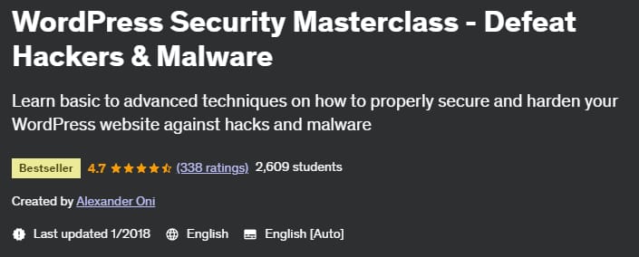 Pictures · Udemy — WordPress Security Masterclass – Defeat Hackers & Malware 2017-12