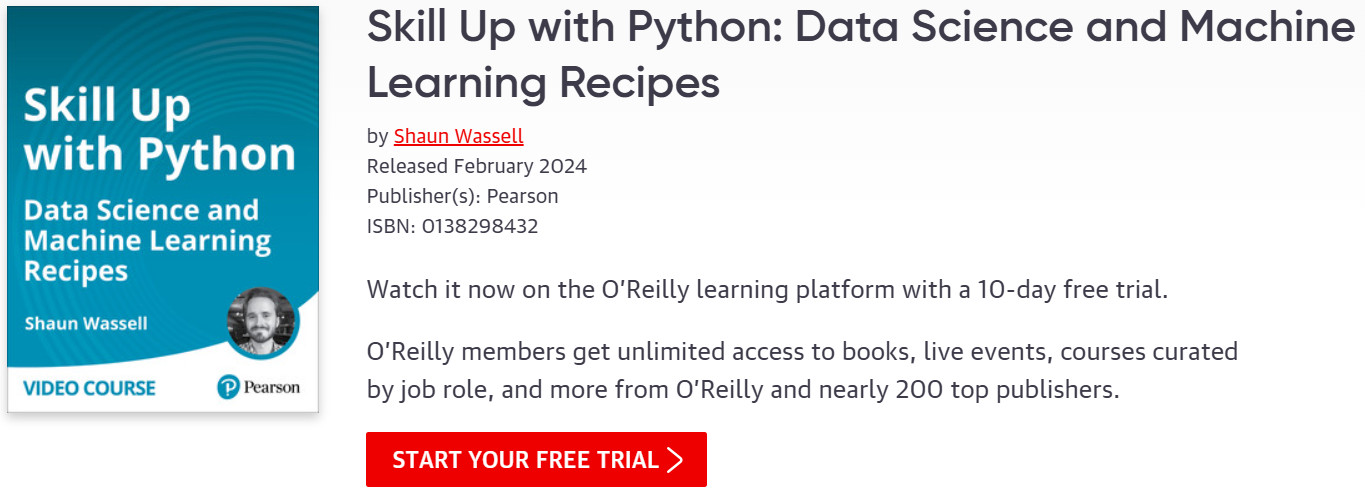 Pictures · Oreilly – Skill Up with Python: Data Science and Machine Learning Recipes 2024-1