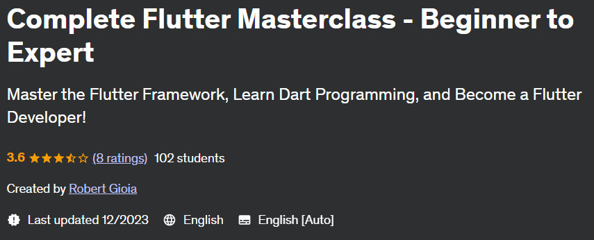 Pictures · Complete Flutter Masterclass – Beginner to Expert 2023-11