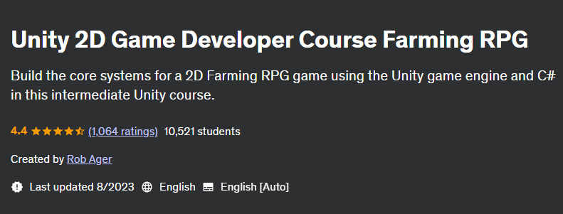 Pictures · Unity 2D Game Developer Course Farming RPG 2023-8
