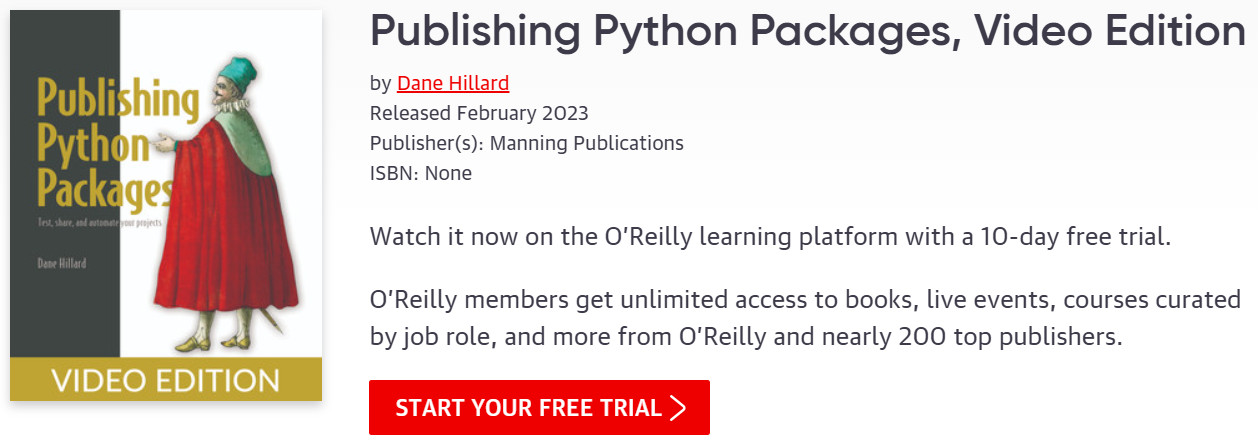 Pictures · Oreilly – Publishing Python Packages, Video Edition 2023-2