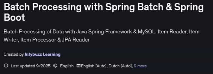 Pictures · Batch Processing with Spring Batch & Spring Boot 2025-9