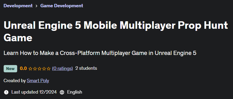 Pictures · Udemy — Unreal Engine 5 Mobile Multiplayer Prop Hunt Game 2024-11