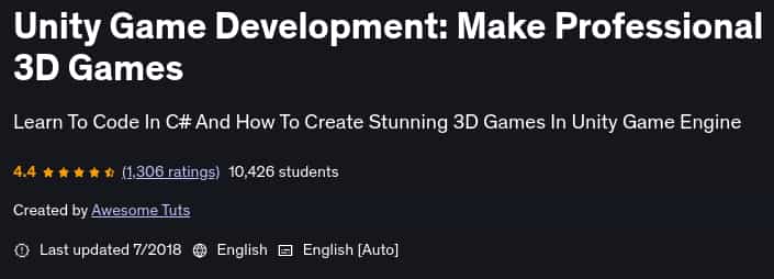 Pictures · Unity Game Development: Make Professional 3D Games 2018-7