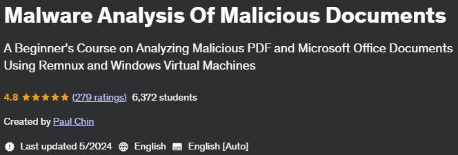 Pictures · Udemy — Malware Analysis Of Malicious Documents 2024-4