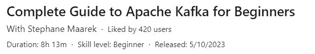 Pictures · LinkedIn — Complete Guide to Apache Kafka for Beginners 2023-10