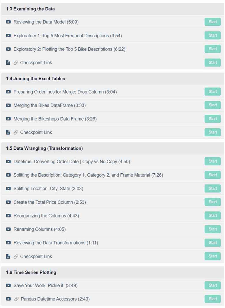 Course topics · Business Science University – Python for Data Science Automation (Course 1) 2024-10