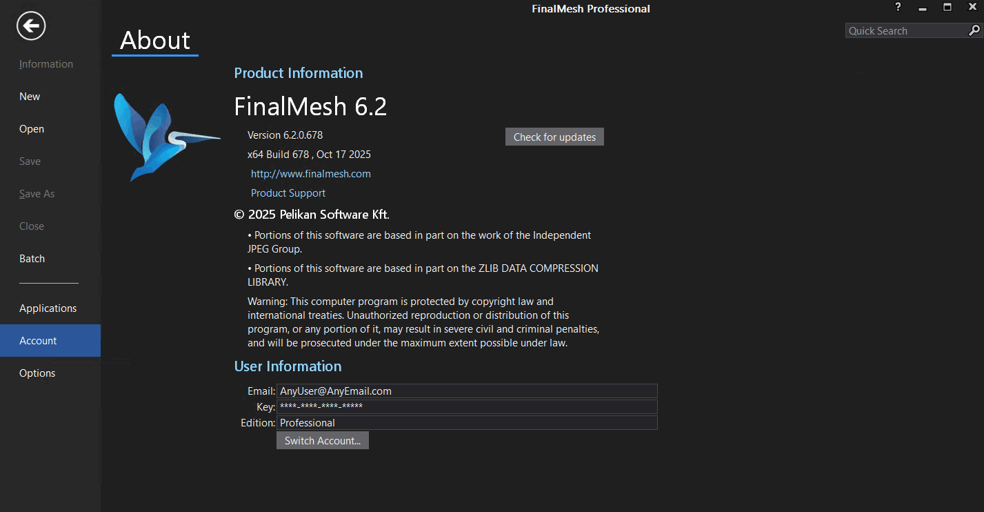 Images · FinalMesh Pro 6.2.0.678 (X64)