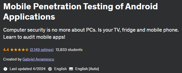 Pictures · Mobile Penetration Testing of Android Applications 2024-4