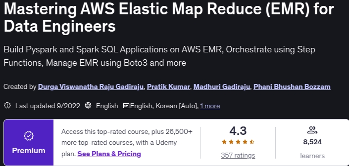 الصور · المهندسين AWS تخفيض خريطة مرنة (EMR) لمهندسي البيانات 2022-9