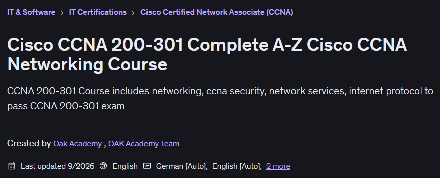 تصاویر · سیسکو CCNA 200-301 A-Z سیسکو CCNA نیٹ ورکنگ کورس 2026-9