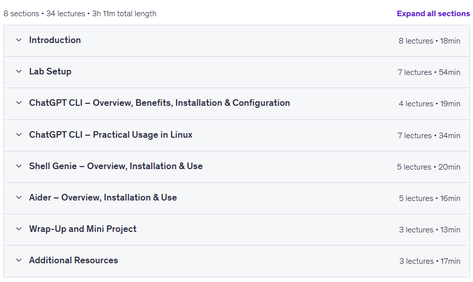 Course topics · AI-Driven Linux System Management 2025-12