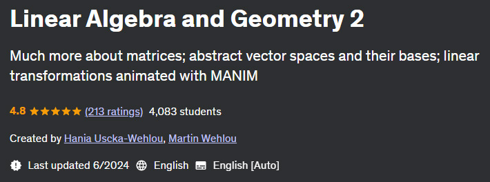 Pictures · Udemy — Linear Algebra and Geometry 2 2024-6