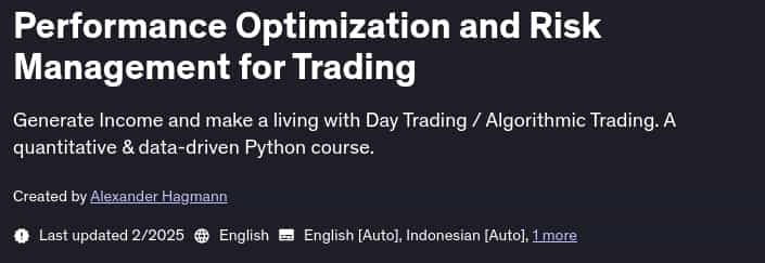 Pictures · Udemy — Performance Optimization and Risk Management for Trading 2025-2