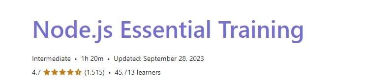 Pictures · LinkedIn — Node.js Essential Training 2022-6