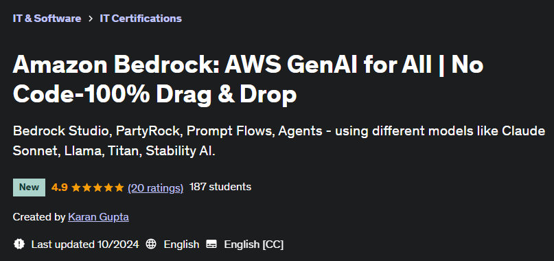 Pictures · Udemy — Amazon Bedrock: AWS GenAI for All | No Code-100% Drag & Drop 2024-10