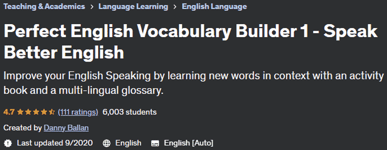 Pictures · Udemy — Perfect English Vocabulary Builder 1 – Speak Better English 2019-5