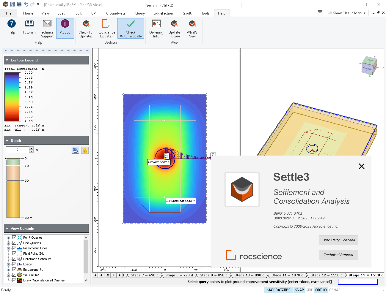 Pictures · Rocscience Settle3 v5.0 x64