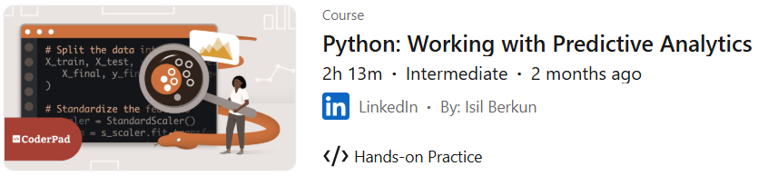 Pictures · LinkedIn — Python: Working with Predictive Analytics 2025-3