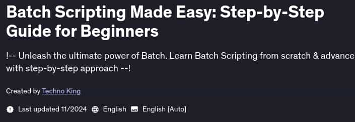 Pictures · Udemy — Batch Scripting Made Easy: Step-by-Step Guide for Beginners 2024-11