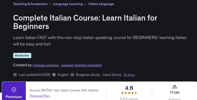 Pictures · Udemy — Complete Italian Course: Learn Italian for Beginners 2025-6